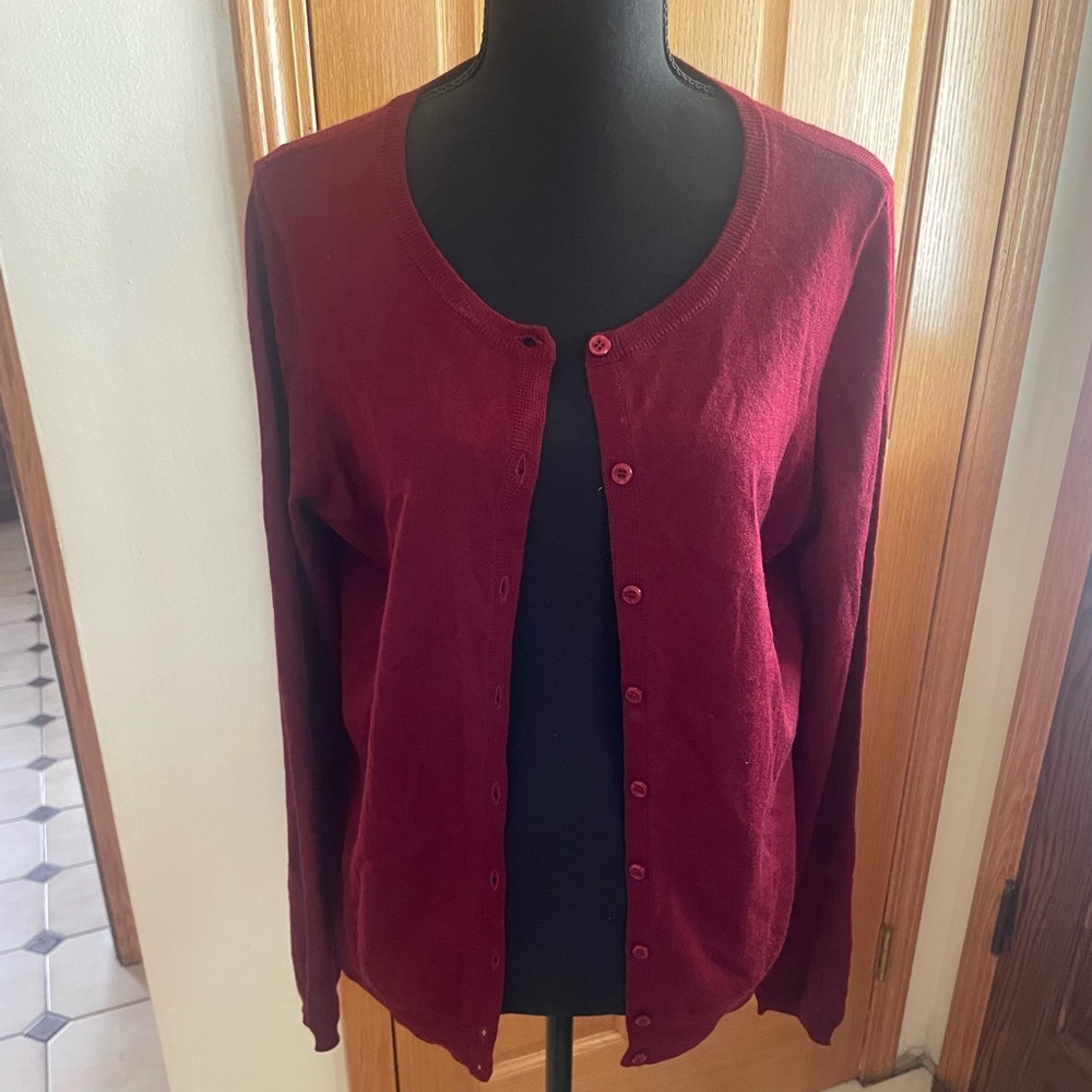Light weight red cardigan